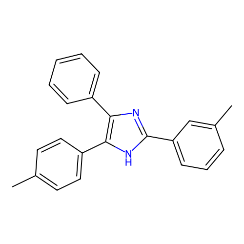 2-(3-methylphenyl)-4-(4-methylphenyl)-5-phenyl-1H-imidazole structure