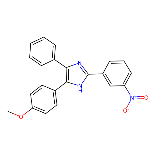 4-(4-Methoxyphenyl)-2-(3-nitrophenyl)-5-phenyl-1H-imidazole structure