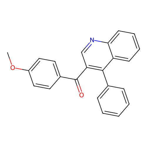 (4-Methoxyphenyl)(4-phenyl-3-quinolinyl)methanone structure