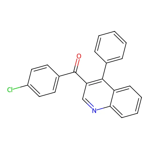 (4-氯苯基)-(4-苯基喹啉-3-基)甲酮 structure