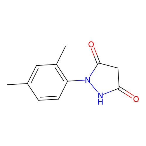 1-(2,4-Dimethylphenyl)-1,2-diazolidine-3,5-dione structure