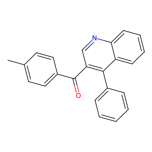 (4-Methylphenyl)(4-phenyl-3-quinolinyl)methanone structure