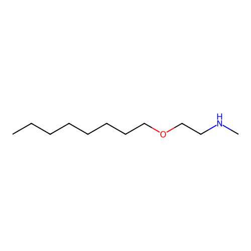 Methyl(2-octyloxyethyl)amine structure