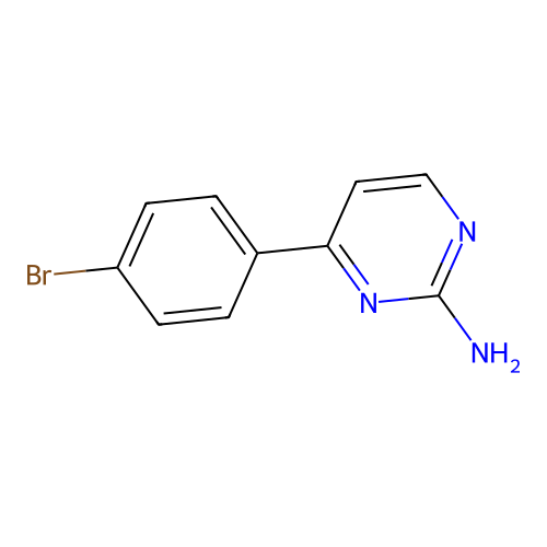 4-(4-Bromophenyl)pyrimidin-2-amine structure