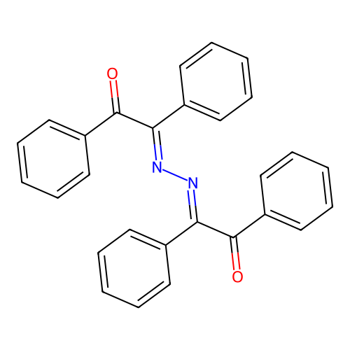 (2E)-2-[(E)-(2-oxo-1,2-diphenylethylidene)hydrazinylidene]-1,2-diphenylethanone structure
