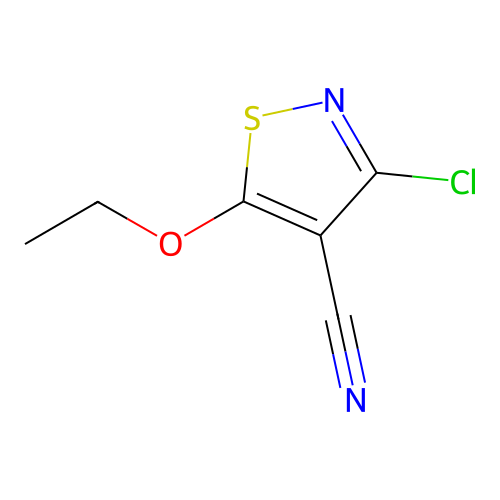 3-Chloro-5-ethoxy-1,2-thiazole-4-carbonitrile structure