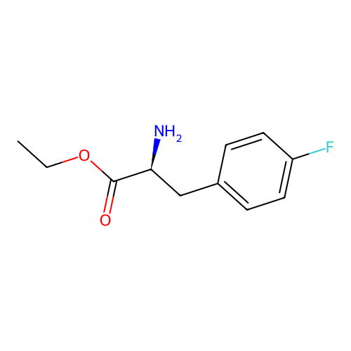 Ethyl (2S)-2-amino-3-(4-fluorophenyl)propanoate structure