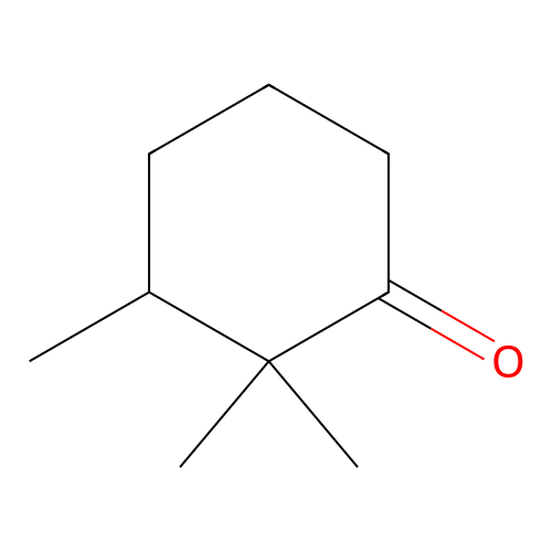 Cyclohexanone, trimethyl- structure