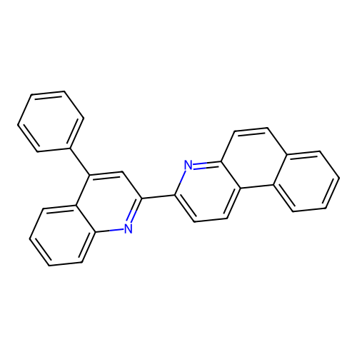 3-(4-Phenylquinolin-2-yl)benzo[f]quinoline structure