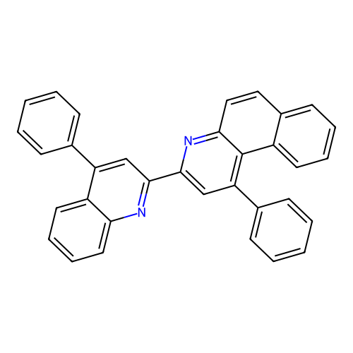 1-Phenyl-3-(4-phenylquinolin-2-yl)benzo[f]quinoline structure