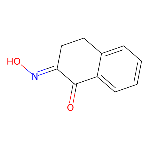 (2E)-2-hydroxyimino-3,4-dihydronaphthalen-1-one structure