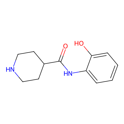 N-(2-hydroxyphenyl)piperidine-4-carboxamide structure