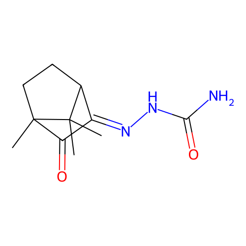 [(4,7,7-Trimethyl-3-oxo-2-bicyclo[2.2.1]heptanylidene)amino]urea structure