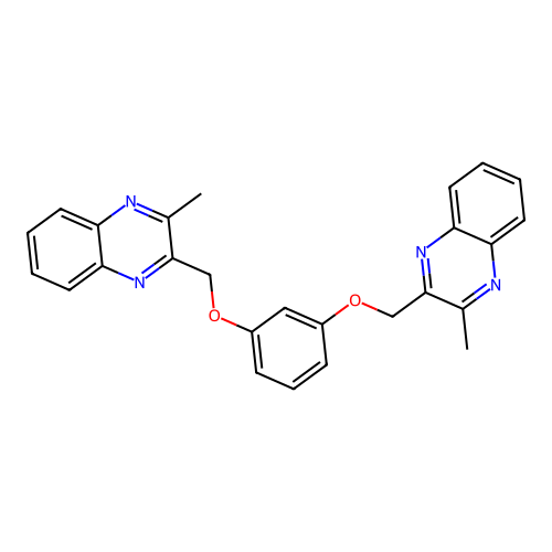 1,3-Bis[(3-methylquinoxalin-2-yl)methoxy]benzene structure