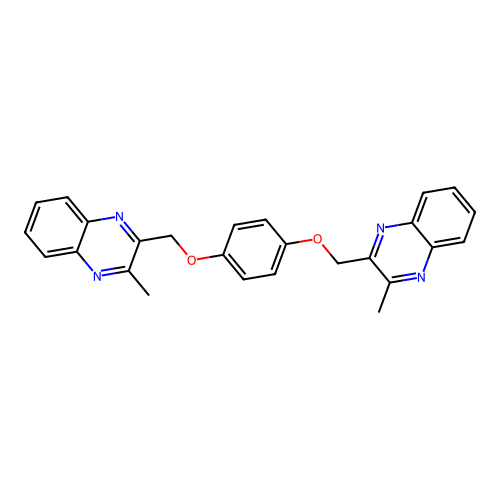 1,4-Bis[(3-methylquinoxalin-2-yl)methoxy]benzene structure