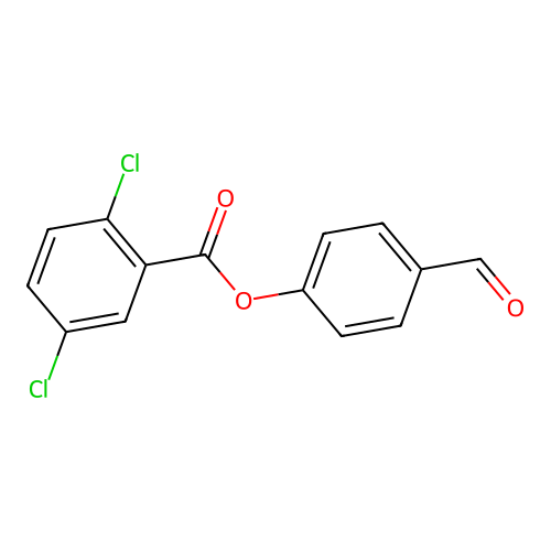 4-Formylphenyl 2,5-dichlorobenzoate structure
