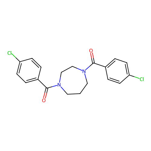 1,4-Bis(4-chlorobenzoyl)-1,4-diazepane structure
