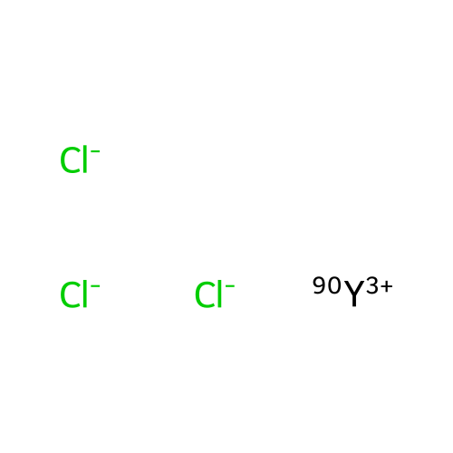 Yttrium-90(3+) trichloride structure
