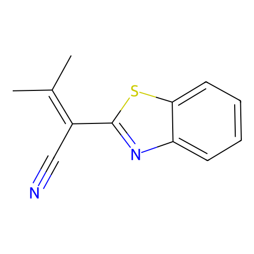2-(1,3-Benzothiazol-2-yl)-3-methyl-2-butenenitrile structure