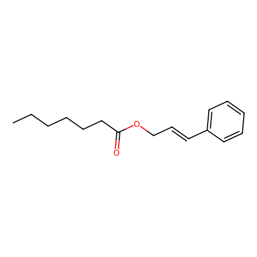 3-Phenylprop-2-EN-1-YL heptanoate structure
