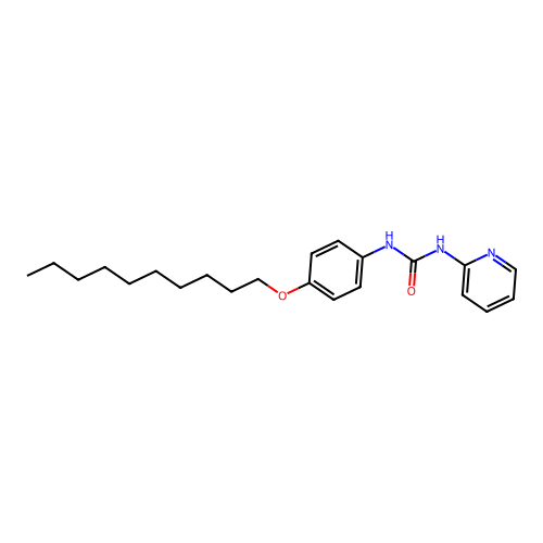 1-[4-(Decyloxy)phenyl]-3-pyridin-2-ylurea structure