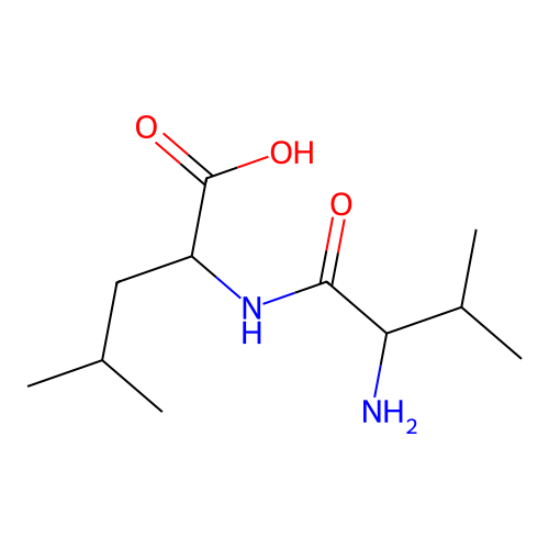 (S)-2-((S)-2-Amino-3-methylbutanamido)-4-methylpentanoic acid structure