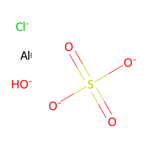 Aluminum chloride hydroxide sulfate structure