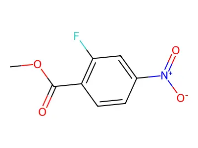 Methyl 2-fluoro-4-nitrobenzoate structure