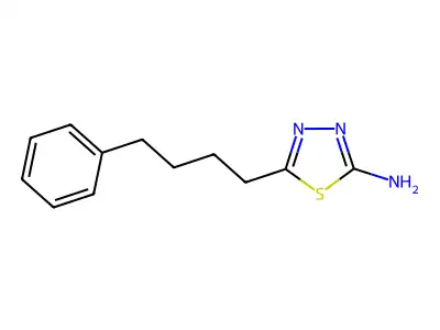 5-(4-Phenylbutyl)-1,3,4-thiadiazol-2-amine structure