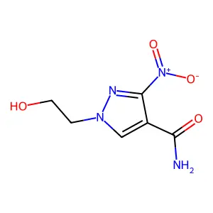 1-(2-Hydroxyethyl)-3-nitro-4-pyrazolecarboxamide structure