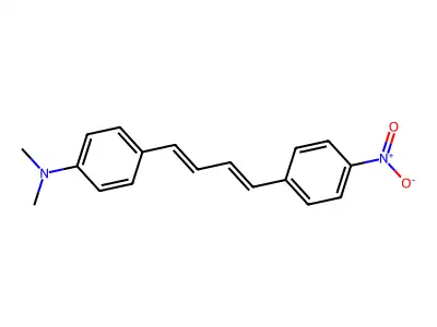Benzenamine, N,N-dimethyl-4-[4-(4-nitrophenyl)-1,3-butadienyl]- structure