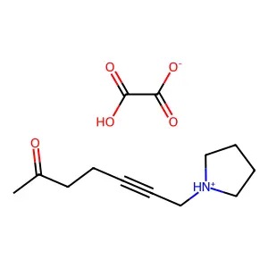 5-Heptyn-2-one, 7-(1-pyrrolidinyl)-, oxalate (1:1) structure