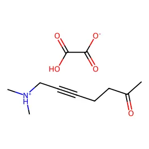 5-Heptyn-2-one, 7-(dimethylamino)-, oxalate (1:1) structure