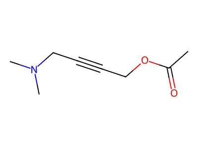 Butyn-1-ol, 4-(dimethylamino)-, acetate structure