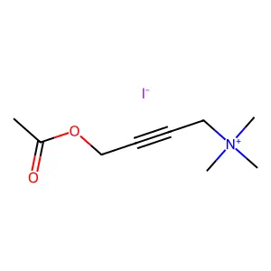 4-(Acetyloxy)-N,N,N-trimethylbut-2-yn-1-aminium iodide structure