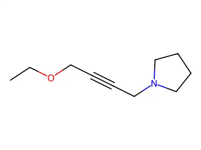 Pyrrolidine, 1-(4-ethoxy-2-butynyl)- structure