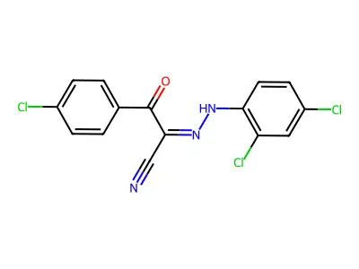 3-(4-Chlorophenyl)-2-[(2,4-dichlorophenyl)hydrazono]-3-oxopropanenitrile structure