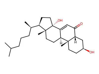 5beta-Ketodiol (ecdysone) structure