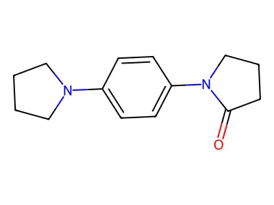 2-Pyrrolidinone, 1-(p-(1-pyrrolidinyl)phenyl)- structure