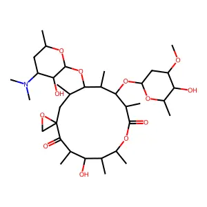 竹桃霉素 structure