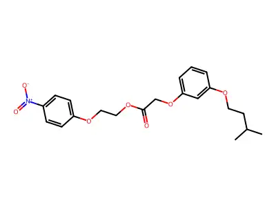 2-(4-Nitrophenoxy)ethyl 2-[3-(3-methylbutoxy)phenoxy]acetate structure