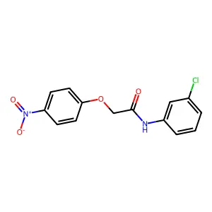 N-(3-chlorophenyl)-2-(4-nitrophenoxy)acetamide structure
