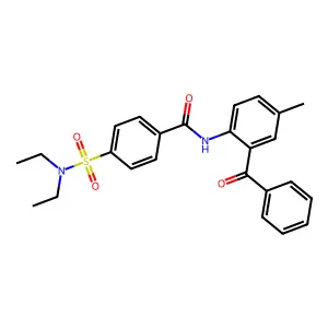 N-(2-benzoyl-4-methylphenyl)-4-(diethylsulfamoyl)benzamide structure