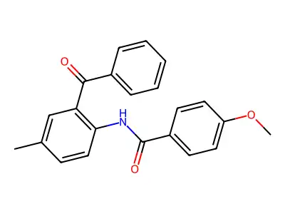 N-(2-benzoyl-4-methylphenyl)-4-methoxybenzamide structure