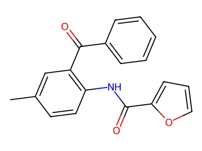 N-(2-benzoyl-4-methylphenyl)furan-2-carboxamide structure