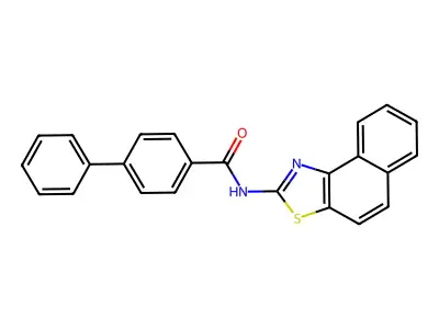 N-benzo[e][1,3]benzothiazol-2-yl-4-phenylbenzamide structure