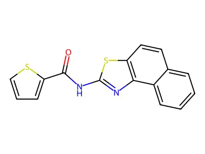 N-(naphtho[1,2-d]thiazol-2-yl)thiophene-2-carboxamide structure