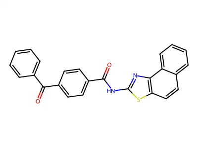 4-benzoyl-N-(naphtho[1,2-d]thiazol-2-yl)benzamide structure