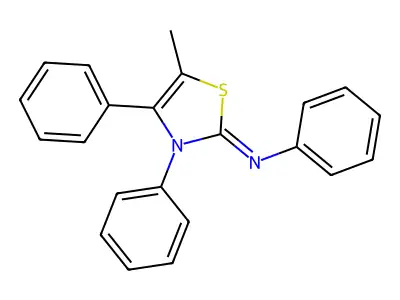 5-methyl-N,3,4-triphenyl-1,3-thiazol-2-imine structure