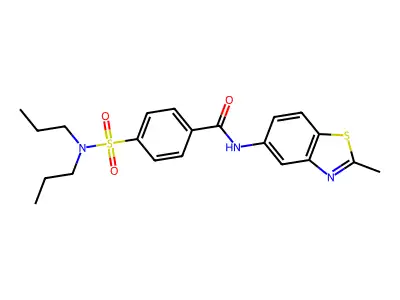 4-(dipropylsulfamoyl)-N-(2-methyl-1,3-benzothiazol-5-yl)benzamide structure